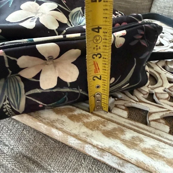 Kate Spade Black Floral Backpack Bag Purse Bag - Picture 9 of 14